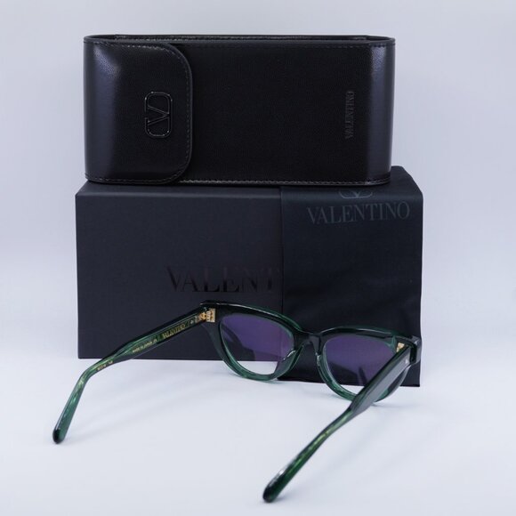 Valentino V-ESSENTIAL II VLX-124B Cat Eye Eyeglasses 50mm - Emorald Green - Picture 7 of 8